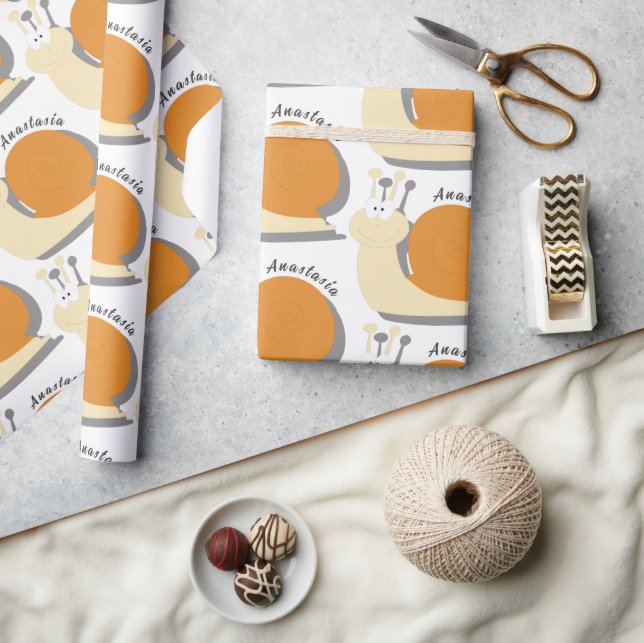 Papper för omslagning av Personligen Cute Tecknad  Presentpapper (Hantverk)