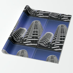 Papper för omslagning av Skyscraper Presentpapper