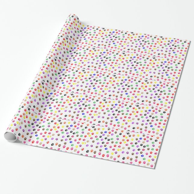 Papper för omslagning av tass presentpapper (Utrullad)
