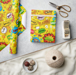 Papper för omslagning av tecknad Bok Presentpapper