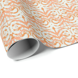 Papper för orange av Creamsicle Batik Wrapping Presentpapper