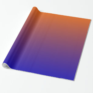 Papper för orange och blå figursättning presentpapper