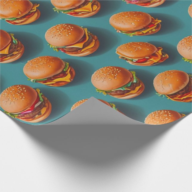 Papper för ostburger presentpapper (Hörn)