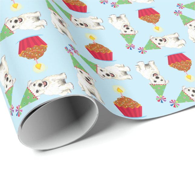 Papper för påfyllning av dagskupa Westie Wrapping Presentpapper (Rullad Hörn)