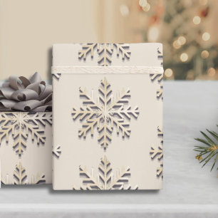 Papper för påfyllning av diskret snöflingor presentpapper