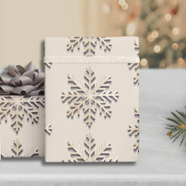 Papper för påfyllning av diskret snöflingor presentpapper (Skapare uppladdad)