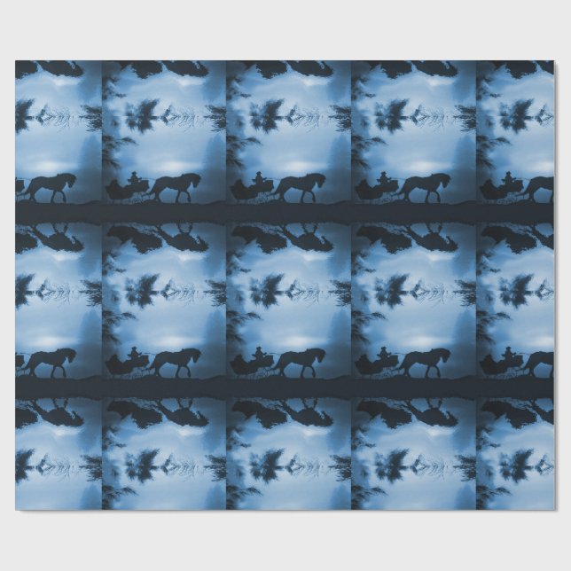 Papper för påfyllning av seligh och häst presentpapper (Platt)