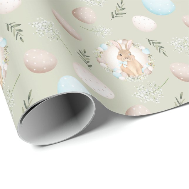 Papper för Påskägg och Bunny Wrapping Presentpapper (Rullad Hörn)