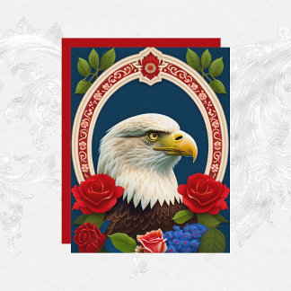 Papper för Patriotic Eagle Artwork Scrapbook