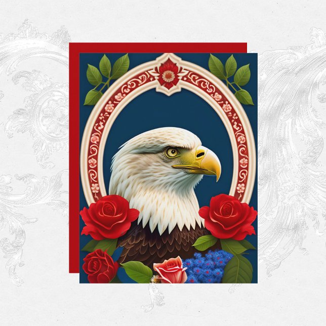 Papper för Patriotic Eagle Artwork Scrapbook (Skapare uppladdad)