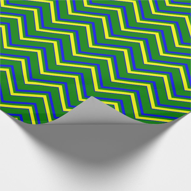 Papper för primär Färg-CHEVRON 05-Gift-omslagning Presentpapper (Hörn)