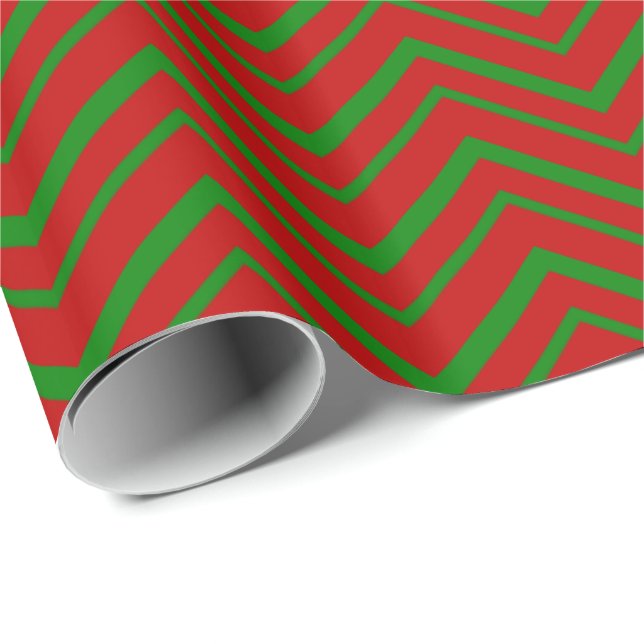 Papper för primär Färg-CHEVRON 06-Gift-omslagning Presentpapper (Rullad Hörn)