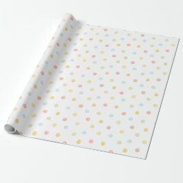 Papper för primär Färg Polkadot Birthday Wrapping Presentpapper