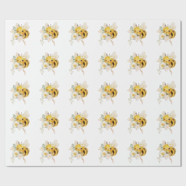 Papper för radbrytning av blommigt presentpapper (Seam)