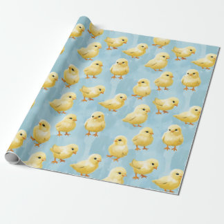 Papper för radbrytning av Chick i baby Presentpapper