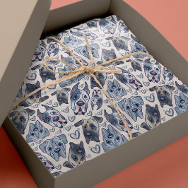 Papper för radbrytning av handritad Tecknad med hu Presentpapper