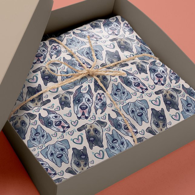 Papper för radbrytning av handritad Tecknad med hu Presentpapper (Skapare uppladdad)