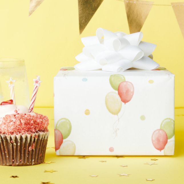 Papper för  radbrytning av primära Färg-födelsedag Presentpapper (Födelsedagsfest)