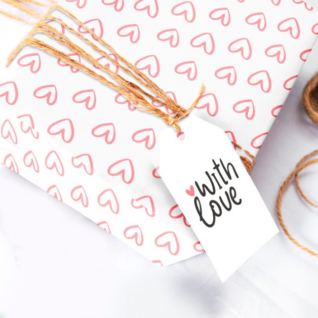 Papper för radbrytning av rosa presentpapper (Skapare uppladdad)