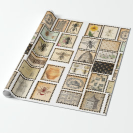 Papper för radbrytning av vintage presentpapper