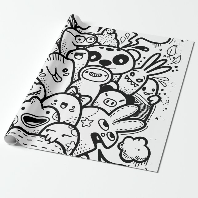 Papper för radbyte av anpassade presentpapper (Utrullad)