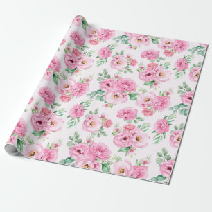 Papper för radbyte av blommönster presentpapper