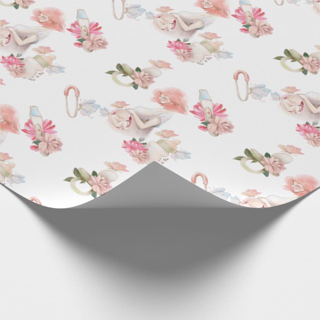 Papper för radbyte av gravid presentpapper (Hörn)