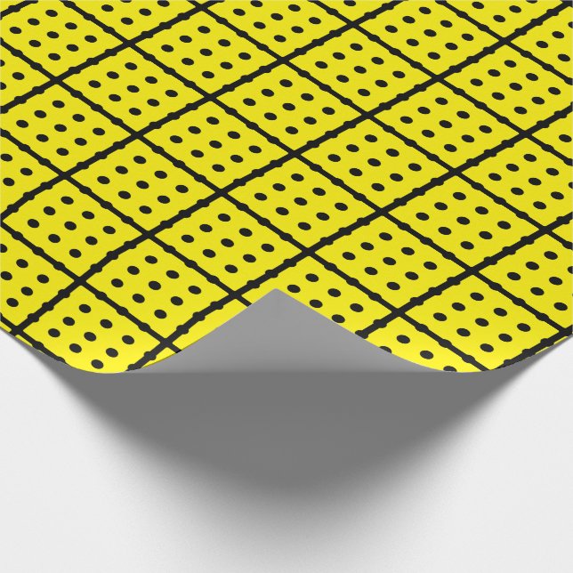 Papper för radbyte av Gult Presentpapper (Hörn)