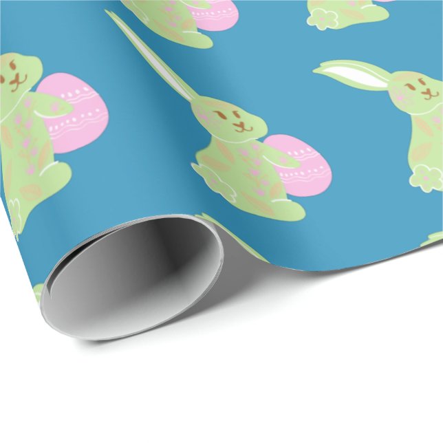 Papper för radbyte av påskhare presentpapper (Rullad Hörn)