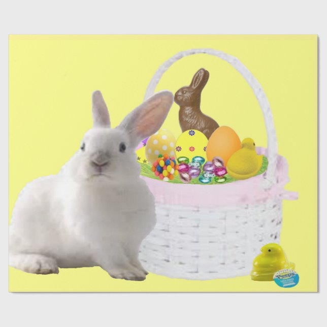 Papper för radbyte av påskhare presentpapper (Platt)