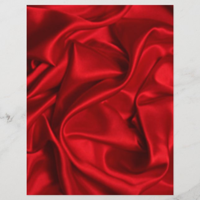 Papper för Red Satin Fabric Romantic Arts & Craft (Framsida)