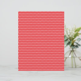 Papper för Red & White Polkadots-julskrapbok