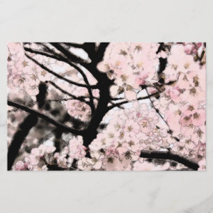 Papper för redigerad Cherry Blommar Craft