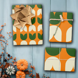 Papper för Retro Tulip Wrapping Gift