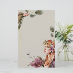 Papper för ro Fairy Stationery    Förändrad Blommi