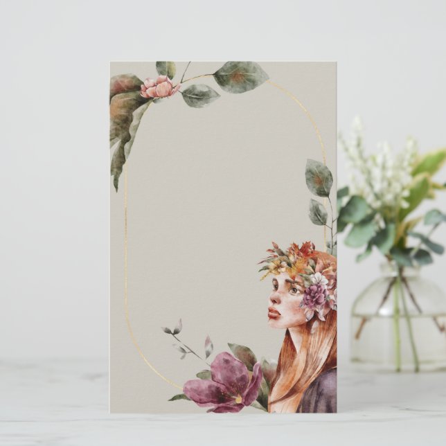 Papper för ro Fairy Stationery  | Förändrad Blommi (Stående Fram)