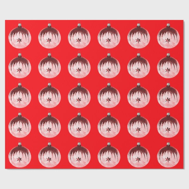 Papper för rödakornament presentpapper (Platt)