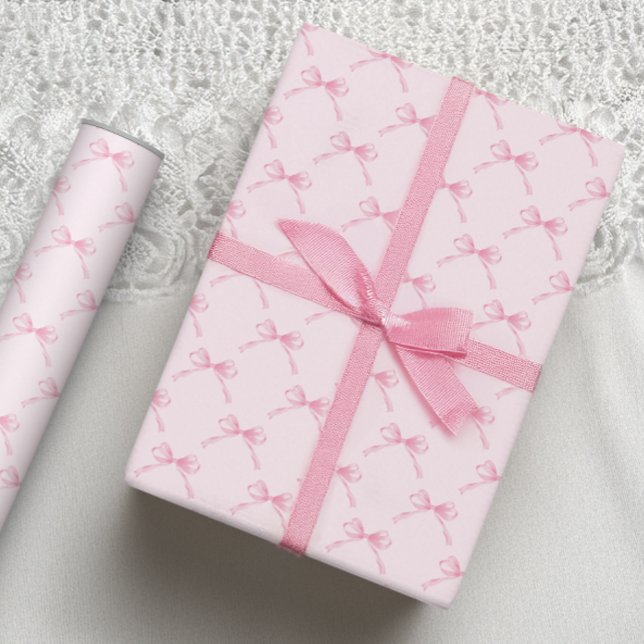 Papper för rosa bågsvällning presentpapper (Skapare uppladdad)