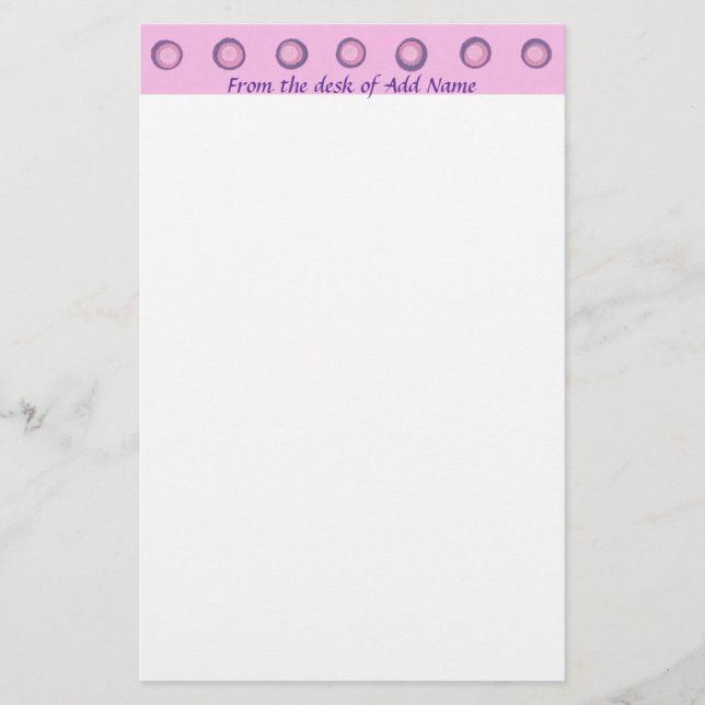 Papper för Rosa och Lila Polka dots (Framsida)