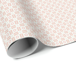 Papper för  Rosa och skam Flared Square Wrapping Presentpapper