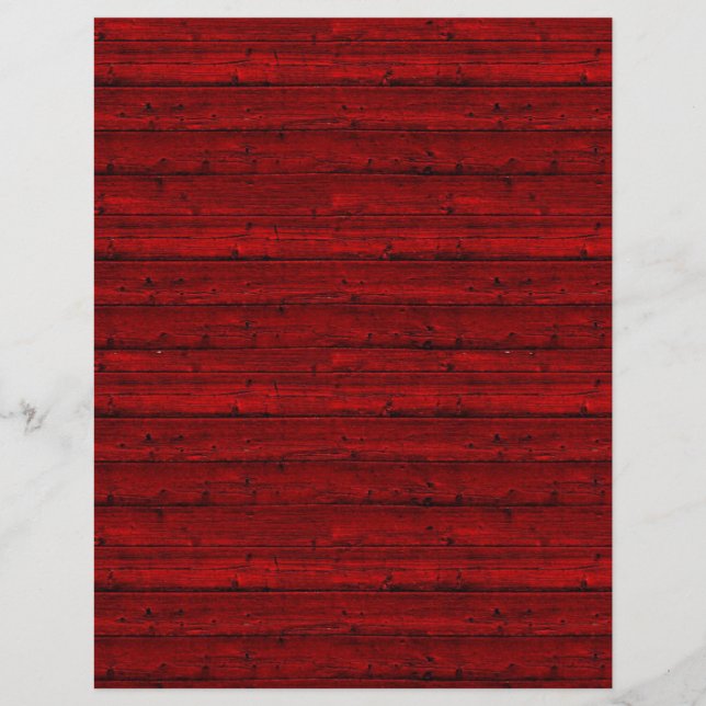 Papper för Rustic Red Wood Boards Craft (Framsida)