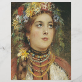 Papper för ryska skönhetsvård i sommarträdgårdsskr