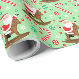 Papper för ryttande av hästdjurets julafton presentpapper