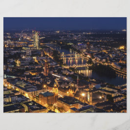 Papper för scrapbook för misstänkt Frankfurt-natts