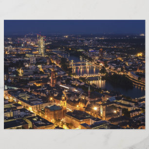 Papper för scrapbook för misstänkt Frankfurt-natts