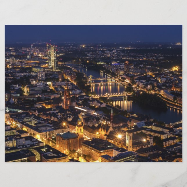 Papper för scrapbook för misstänkt Frankfurt-natts (Framsida)