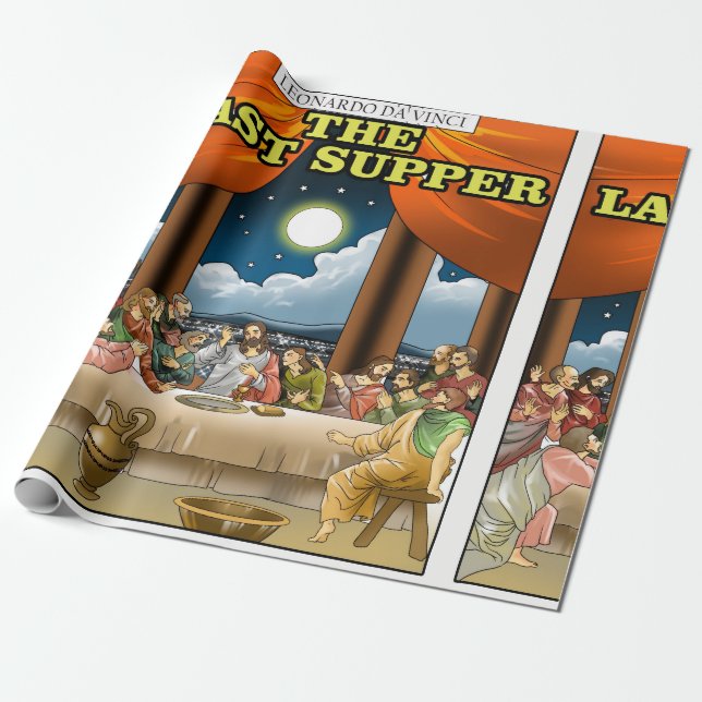 Papper för senaste radbyte presentpapper (Utrullad)