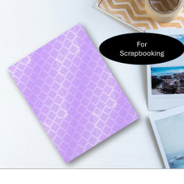 Papper för Shiny Lila Foil Lattice Craft