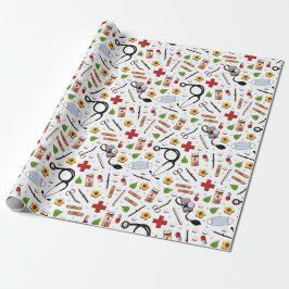 Papper för sjuksköterskans Gift Wrapping Presentpapper