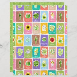 Papper för skrapbok för Desert Plantor